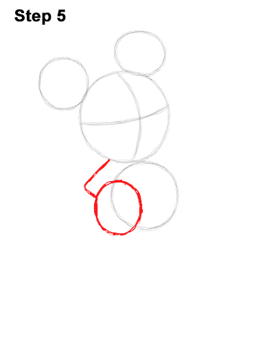 386x500 How To Draw Mickey Mouse - Mickey Mouse Drawing Step By Step