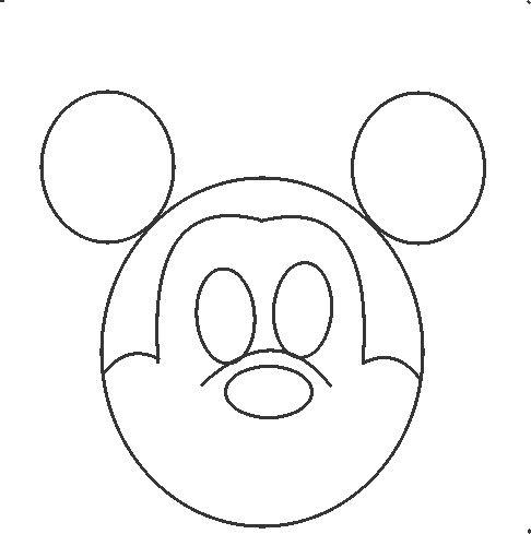486x489 How To Draw Mickey Mouse In Some Simple Steps - Mickey Mouse Drawing Step By Step