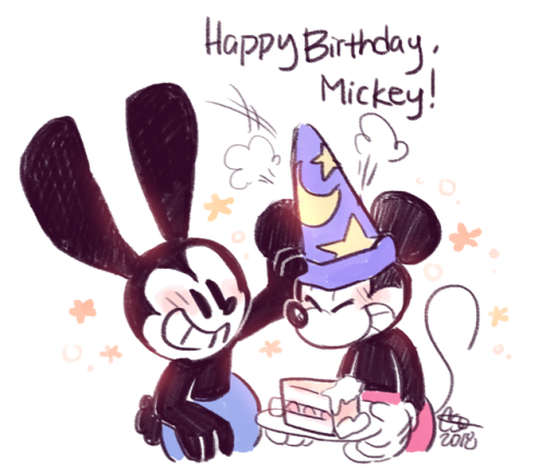 500x432 Mickey And Oswald Tumblr - Mickey Mouse Drawing Tumblr