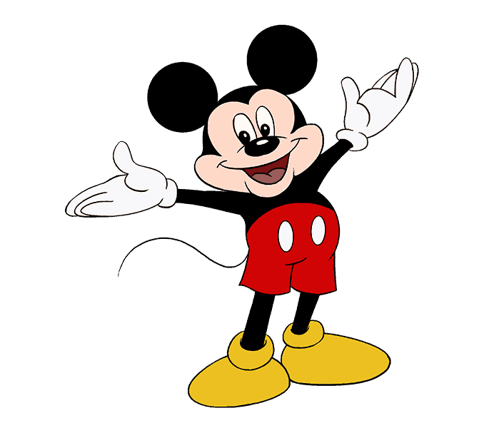 678x600 how to draw mickey mouse easy drawing guides - Mickey Mouse Drawings In Pencil