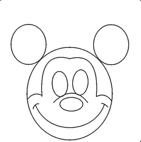 Mickey Mouse Face Drawing at PaintingValley.com | Explore collection of ...