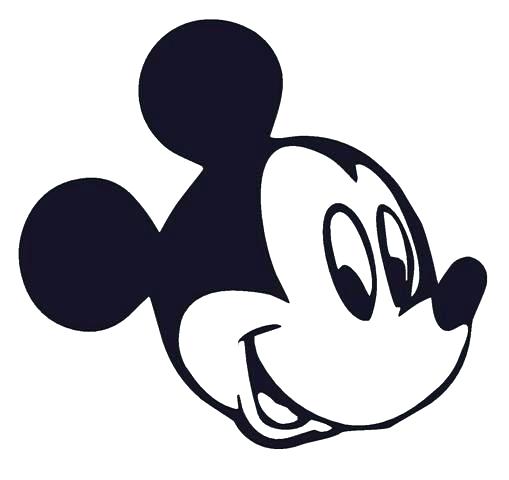 509x480 Mouse Para Mickey And Pictures To Color Mickey Mouse Face Outline - Mickey Mouse Face Drawing