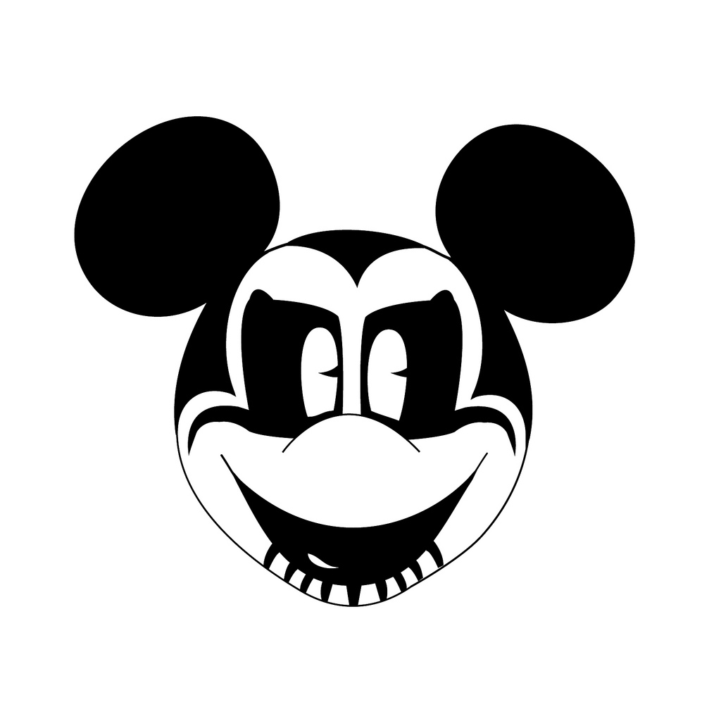 1024x1024 Cute Mickey Mouse Face Coloring Pages - Mickey Mouse Face Drawing