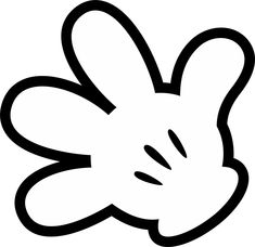 235x228 Mickey Mouse Hand Template - Mickey Mouse Hands Drawing