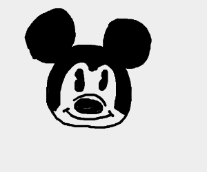 300x250 Mickey Mouse Head - Mickey Mouse Head Drawing