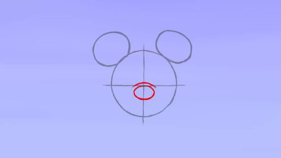 550x309 Ways To Draw Mickey Mouse Step - Mickey Mouse Head Drawing