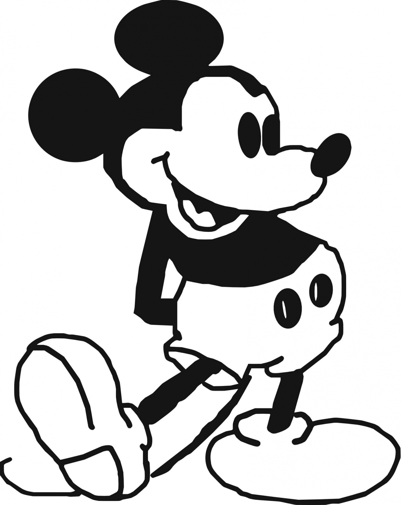 1280x1612 mickey mouse drawing face at getdrawings free for personal use - Mickey Mouse Images For Drawing