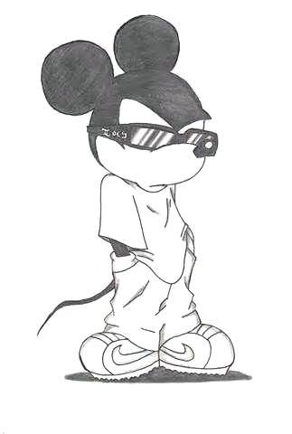 323x480 Coloring Mickey Mouse Gangster Drawings Photo Coloring Pages - Mickey Mouse Line Drawing