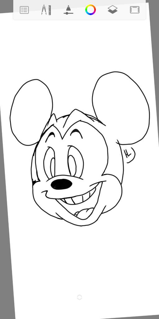 Mickey Mouse Line Drawing at PaintingValley.com | Explore collection of ...