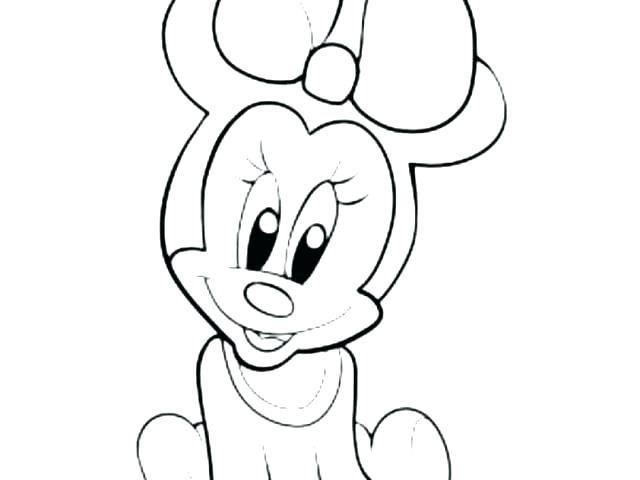 Mickey Mouse Outline Drawing