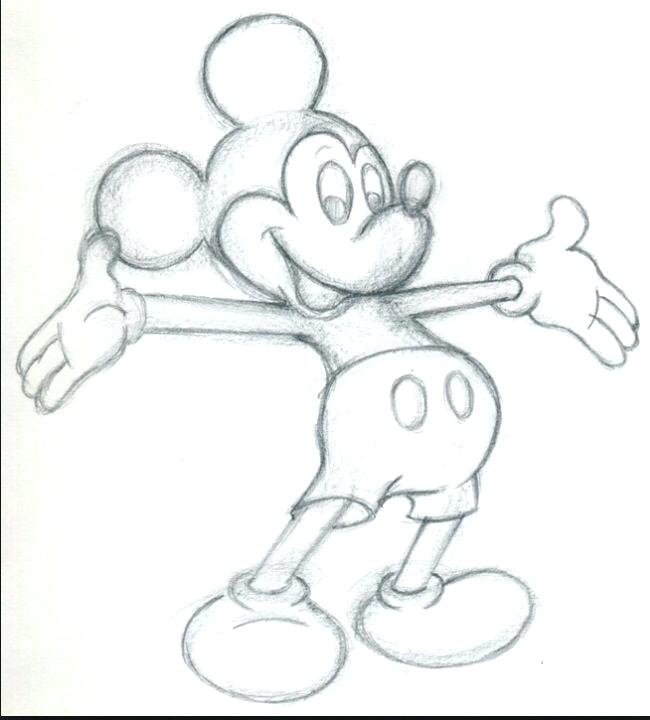 650x720 mickey mouse mouse ct diamond outline stud mickey mouse mouse - Mickey Mouse Outline Drawing
