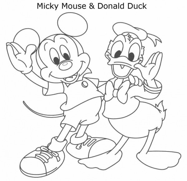 Mickey Mouse Outline Drawing at PaintingValley.com | Explore collection