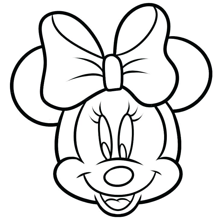 736x734 Mickey Mouse Outline Mickey Mouse Sketch For Coloring Easy Drawing - Mickey Mouse Outline Drawing