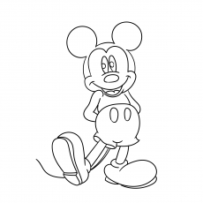 Mickey Mouse Outline Drawing at PaintingValley.com | Explore collection ...