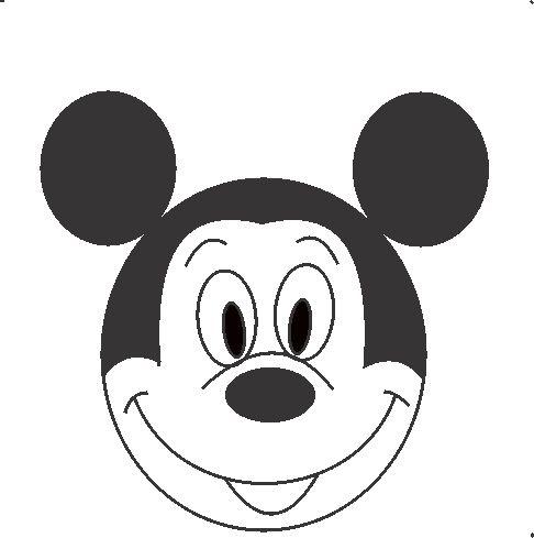 486x489 How To Draw Mickey Mouse In Some Simple Steps - Mickey Mouse Simple Drawing