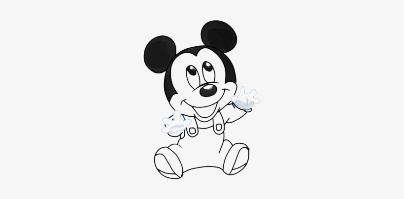 820x404 Drawn Mickey Mouse Sketch - Mickey Mouse Sketch Drawing