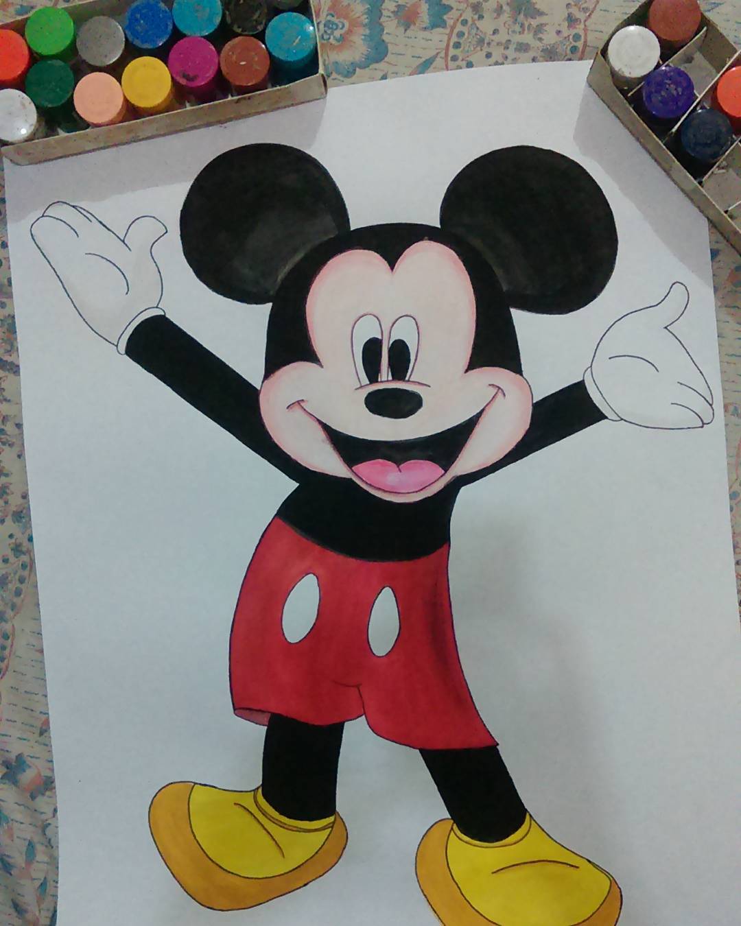 Disney Mickey Mouse Multi Sketch - Framed | at Mighty Ape Australia