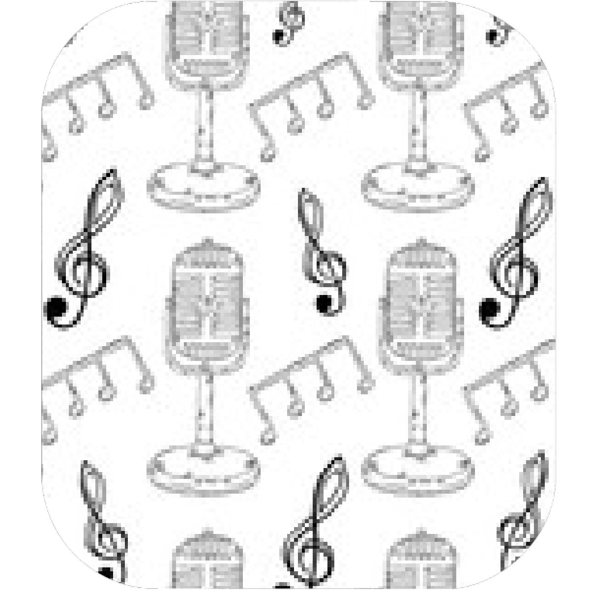 1200x1200 Designs Mein Mousepad Design Mousepad Selbst Designen - Microphone And Music Notes Drawing