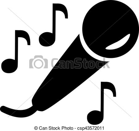 450x423 microphone with music notes - Microphone And Music Notes Drawing