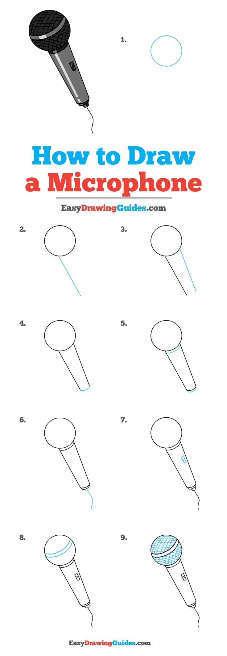 736x2126 how to draw a microphone - Microphone Drawing