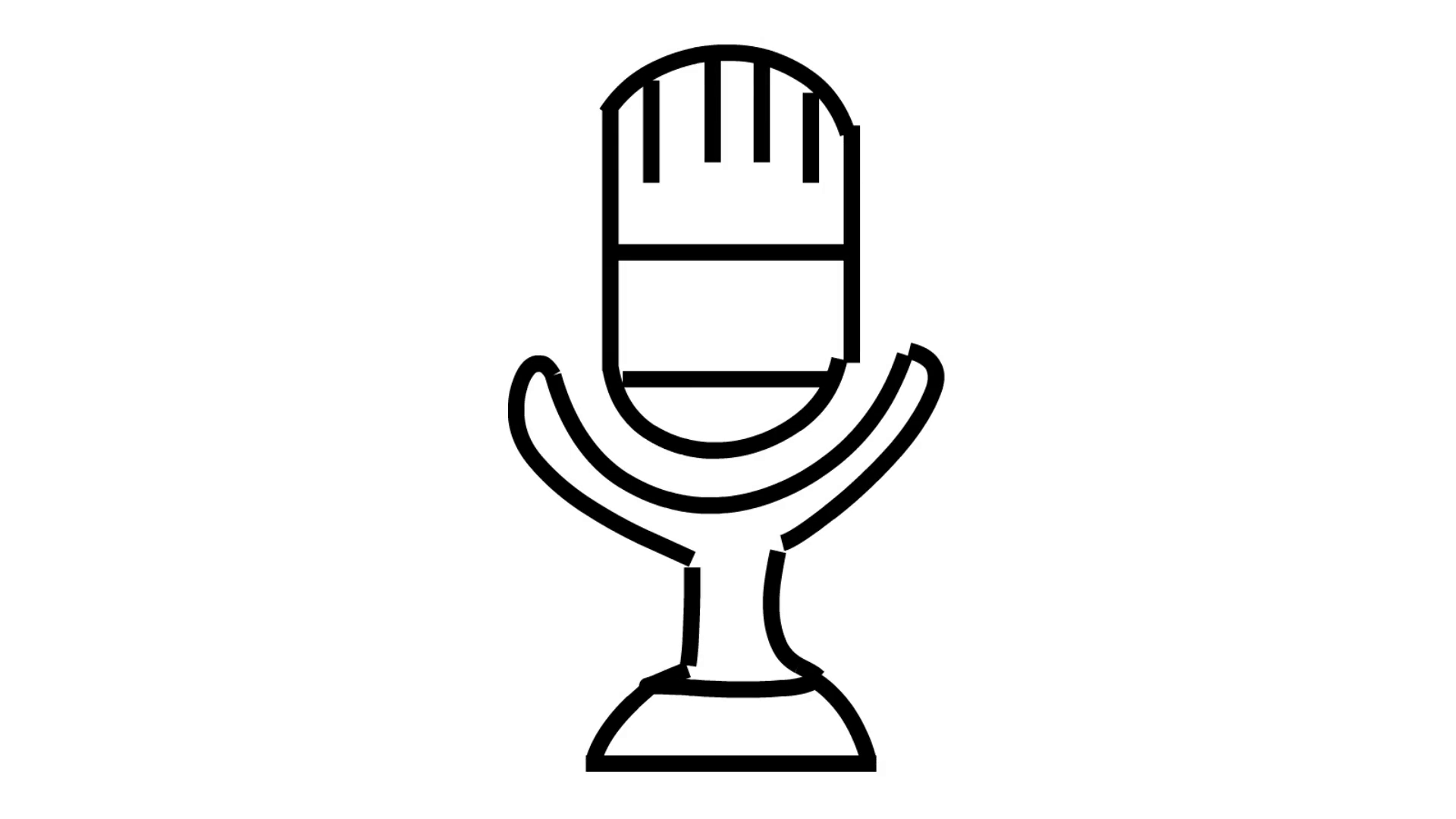 1920x1080 microphone mic animation illustration hand drawing transparent - Microphone Drawing