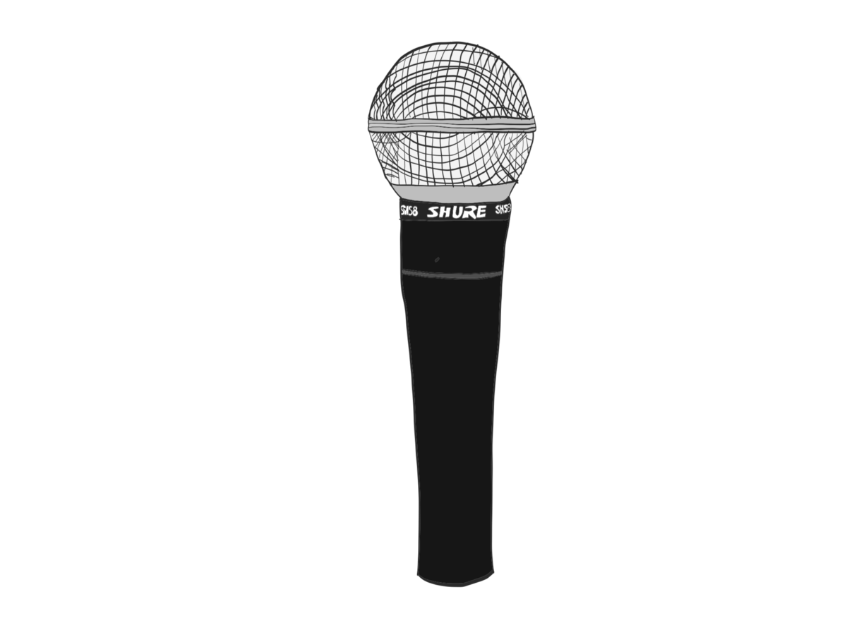 1200x900 microphone drawing silhouette for free download - Microphone Drawing