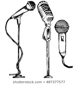 260x280 set microphone vector illustration doodle - Microphone Drawing