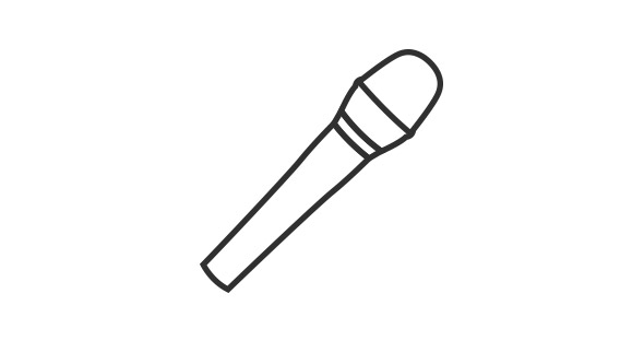 590x333 vocal microphones for singing, voice live vocal performance - Microphone Line Drawing
