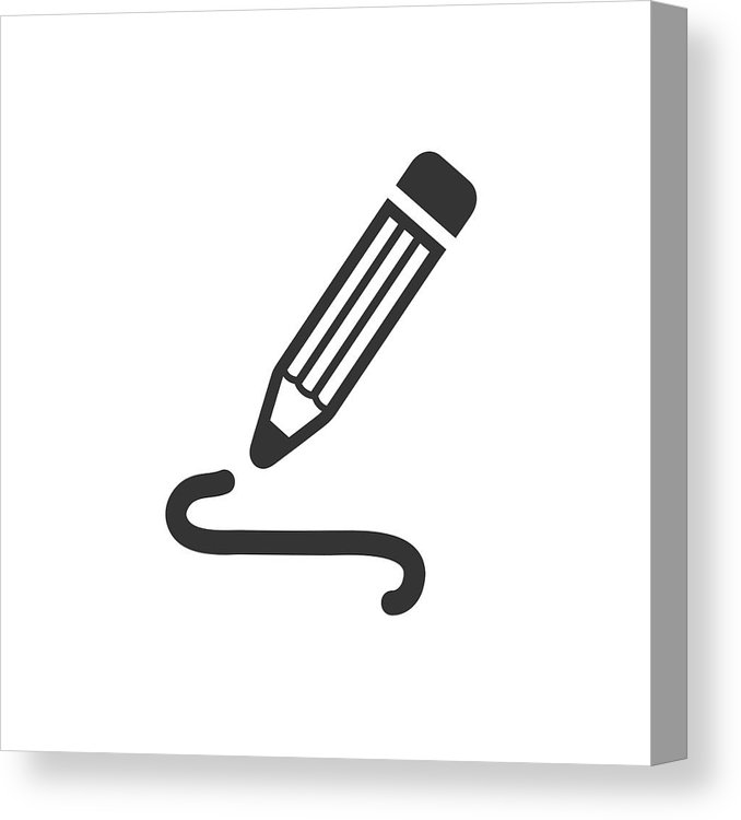 678x750 pencil drawing icon canvas print canvas art - Microphone Pencil Drawing
