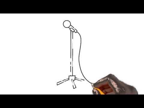 480x360 Headphones And Microphone Things Pencil To Draw Step - Microphone Pencil Drawing