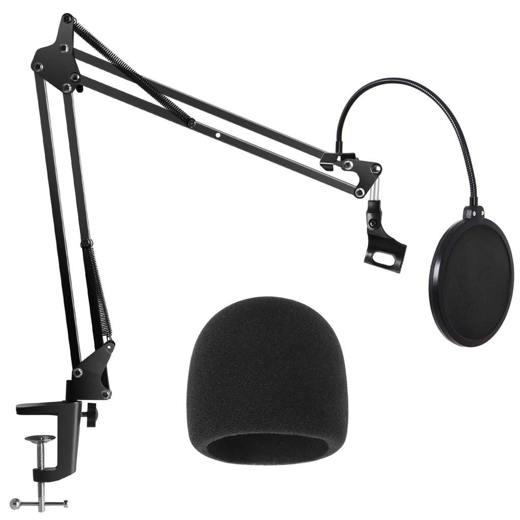 1024x1024 innogear microphone stand, mic windscreen and mic pop filter set - Microphone Stand Drawing