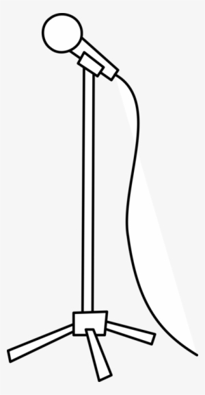 300x576 microphone stand png, free hd microphone stand transparent image - Microphone Stand Drawing
