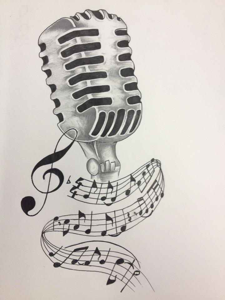 Microphone Tattoo Drawings at Explore collection