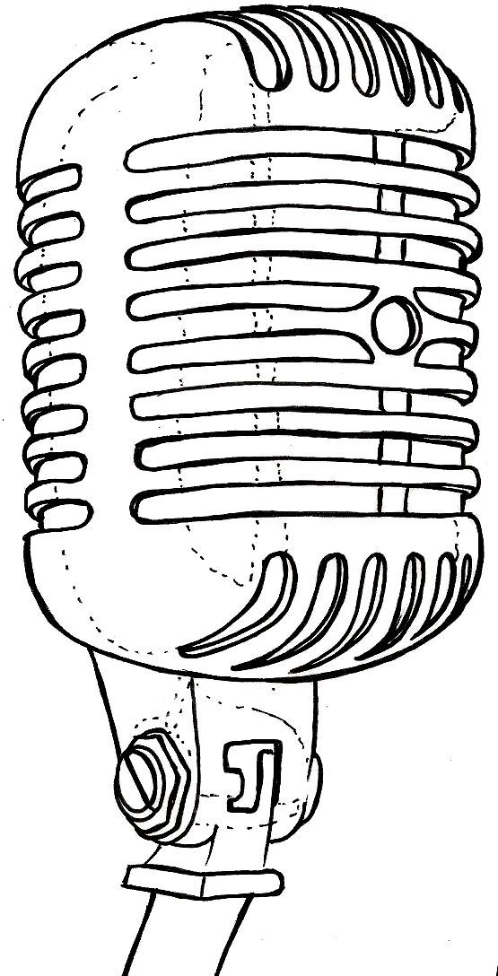 555x1088 Microphone Plans - Microphone Tattoo Drawings