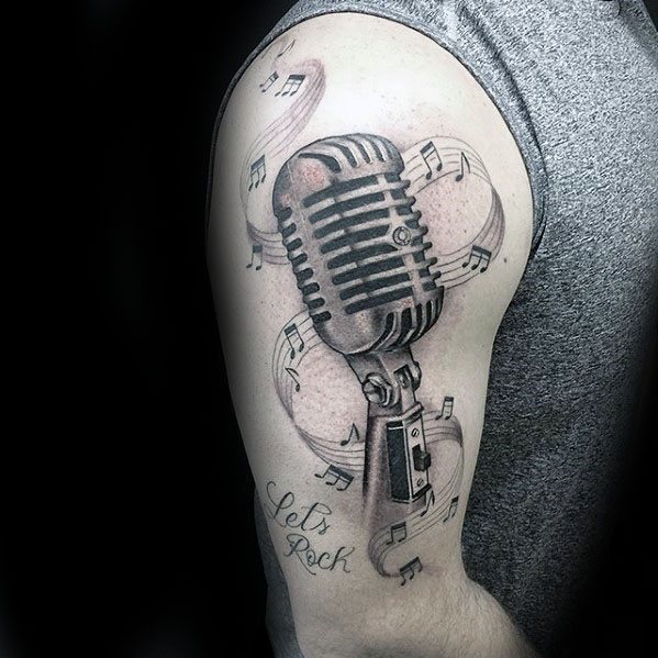 Microphone Tattoo Drawings at Explore collection