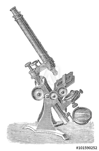 329x500 Early Microscope Drawing - Microscope Drawing