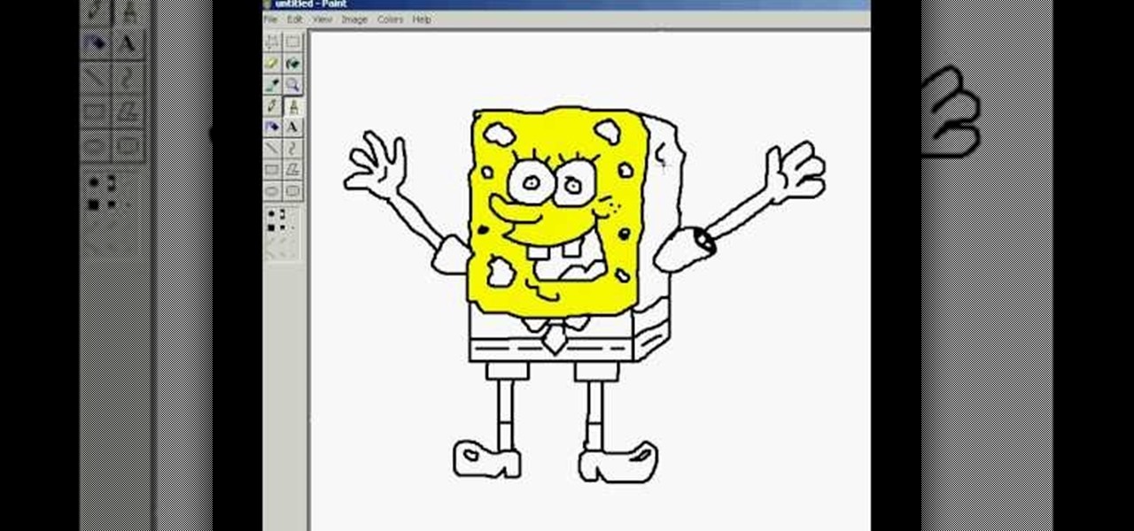 1280x600 how to draw spongebob squarepants on microsoft paint drawing - Microsoft Drawing