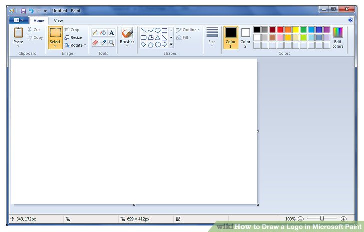 728x464 how to draw a logo in microsoft paint steps - Microsoft Drawing