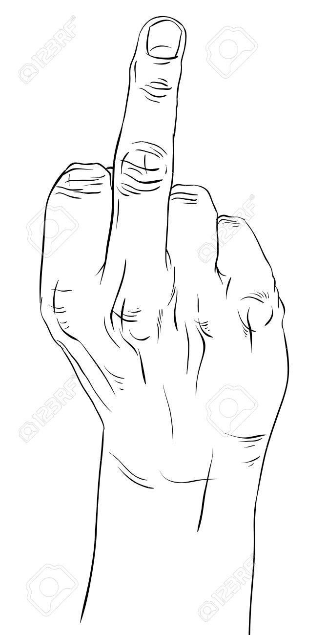 670x1300 blunt drawing middle finger for free download - Middle Drawing