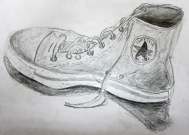 648x464 mr bob's middle high school art room shoe drawings grade art - Middle Drawing