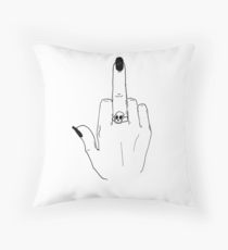 210x230 middle finger drawing throw pillows redbubble - Middle Finger Drawing