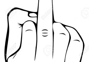 300x210 middle finger sketch - Middle Finger Drawing