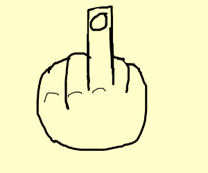 300x250 middle finger drawing - Middle Finger Drawing