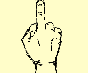300x250 middle finger drawing - Middle Finger Drawing