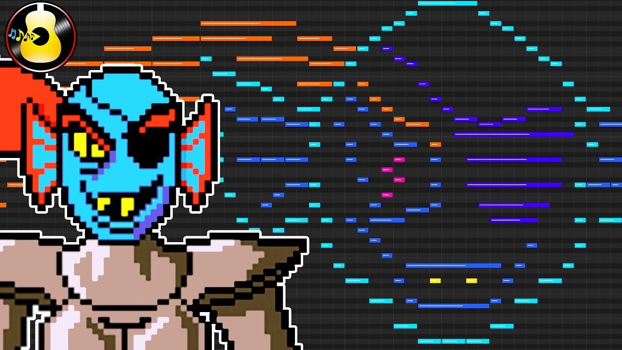 1280x720 what does undyne's face sound like midi drawing undyne - Midi Drawing