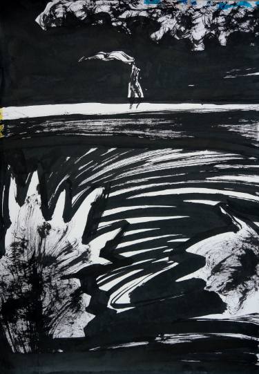 375x541 midnight over the bay drawing - Midnight Drawing