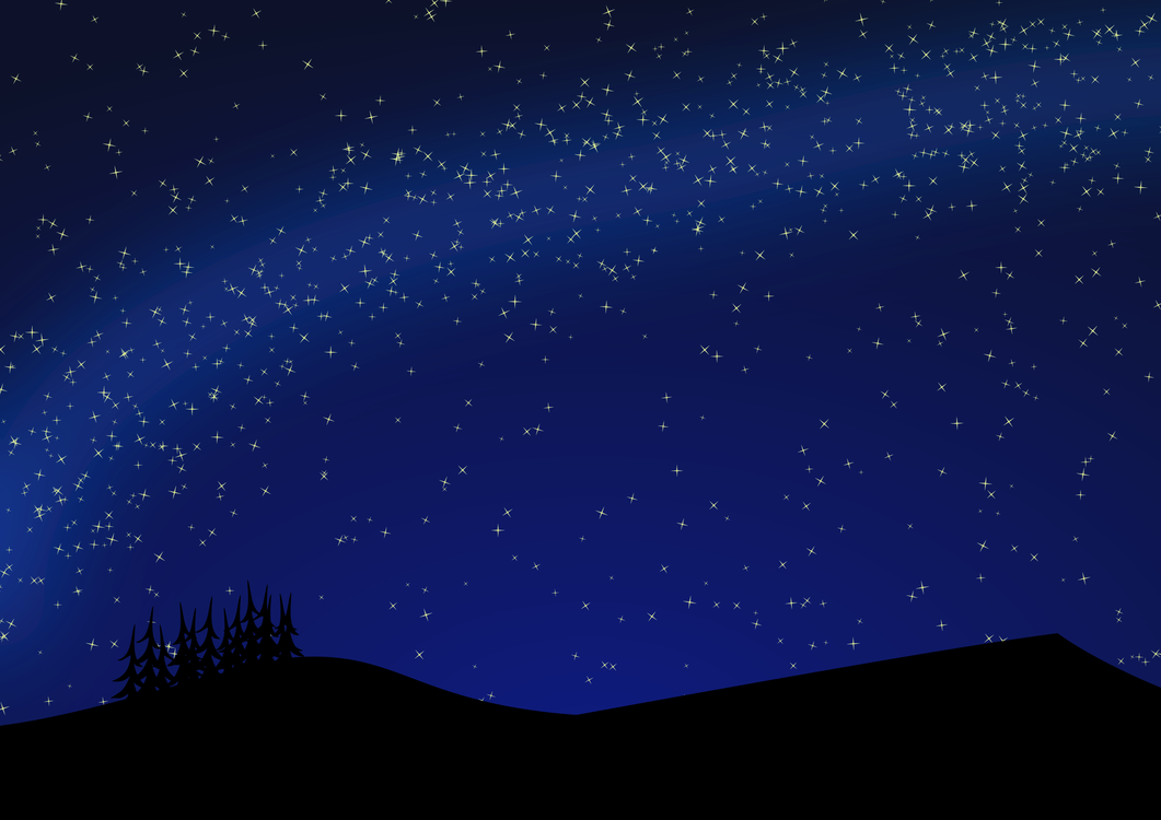1061x750 night sky drawing cc0 - Midnight Drawing