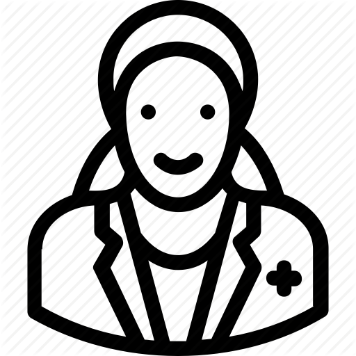 512x512 doctor, female, lady doctor, midwife, nurse icon - Midwife Drawing