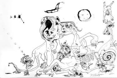 375x251 The Spitter Angels And The Midwife Drawing - Midwife Drawing