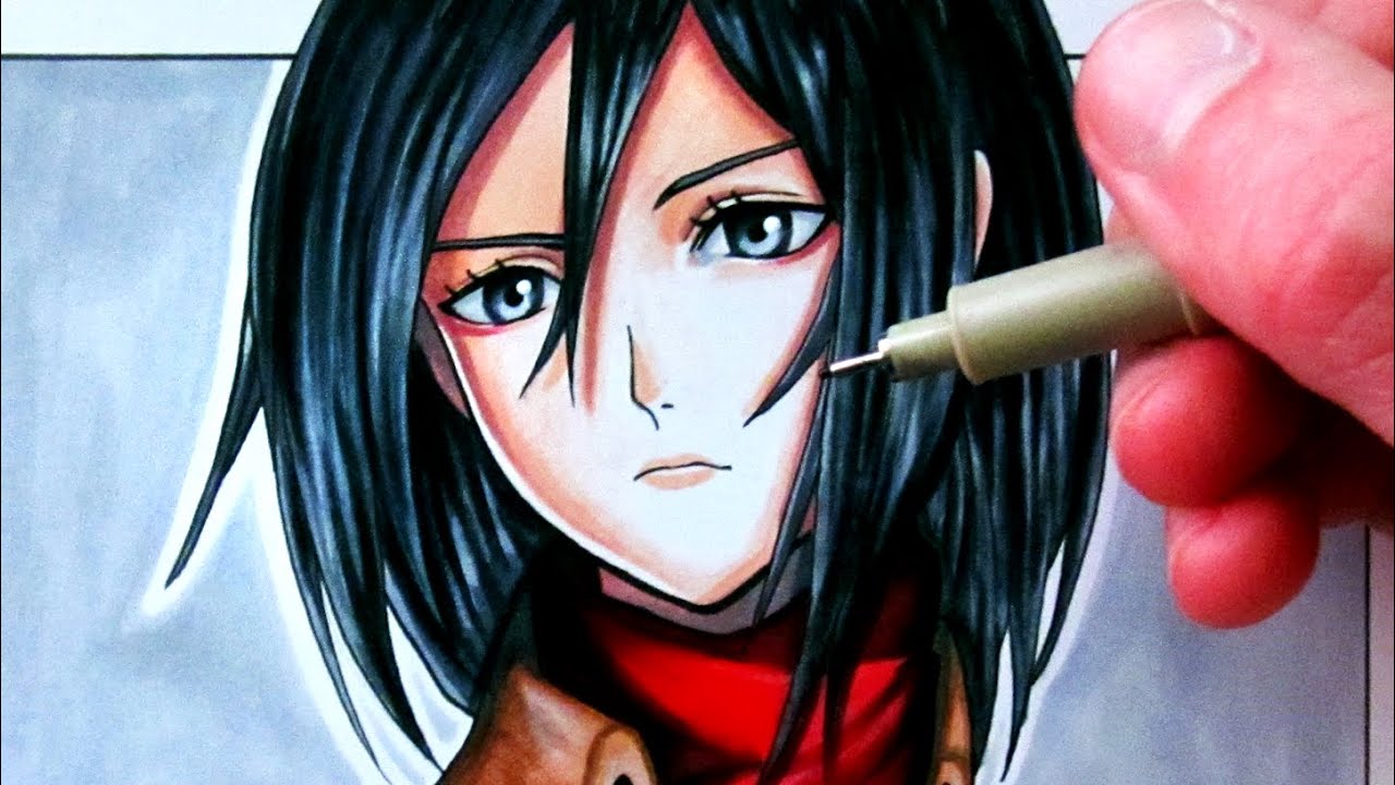 Let's Draw Mikasa Ackerman - Mikasa Drawing. 